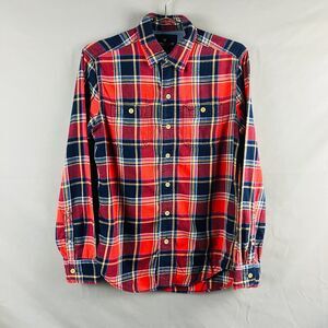 American Eagle Shirt Mens XS Red Plaid Button Down Long Sleeve Classic Fit